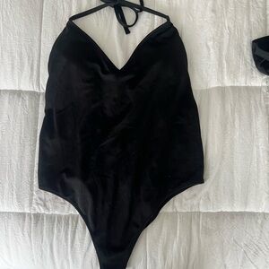 Elegant Black Halter swimsuit